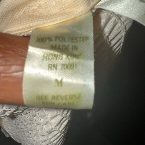 Victoria's Secret Vintage Lingerie Corset Bustier Top Pink Smocked Lace Medium - Picture 6 of 6